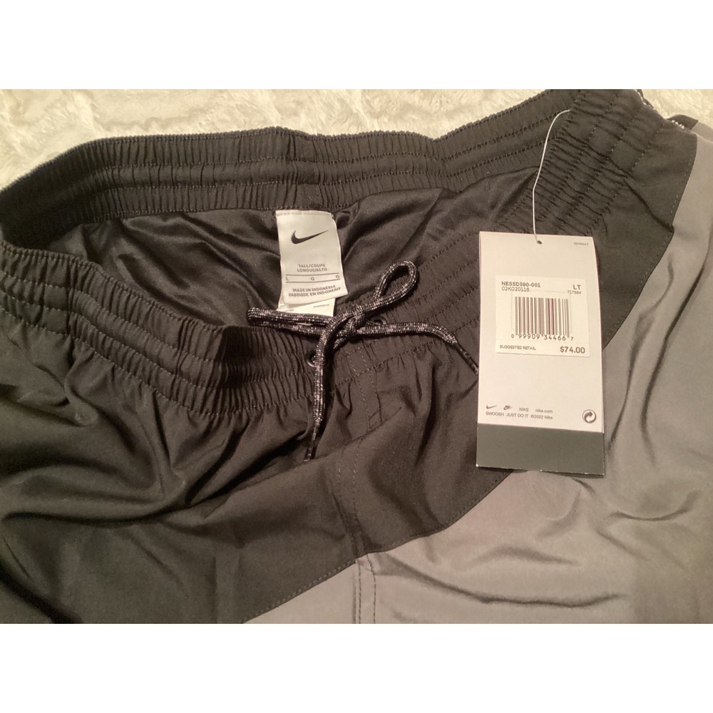 Nike Swim Mens Colorblock Board Shorts Black Grey  Size Large Tall NWT - Picture 5 of 5